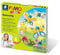 Staedtler 8034 10 LY Fimo kids form&play Set Butterfly (superweiche, ofenhärtende Knete, kinderleichte Anleitung, wiederverschließbare Box, Set mit 4 Fimo Blöcken, 1 Modellierstab und 1 Spielkulisse)
