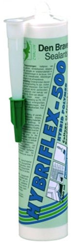 Den Braven HYBRISEAL 500 - Mastic Colle polymère Hybride pour collages élastiques et Joints à Faible Mouvement - Tous matériaux - Intérieur & Extérieur - Noir - Cartouche de 300ml