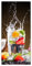 Wallario Selbstklebende Türtapete Tropische Früchte in einem erfrischenden Drink - Türposter 93 x 205 cm Abwischbar, rückstandsfrei zu entfernen