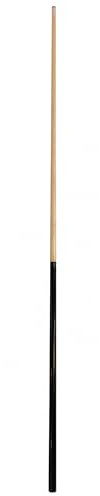 John West Billardqueue 145 cm Zweiteilig Schwarz/Natur | 12 mm Leder, Poolbillard Queue, Klassisches Design