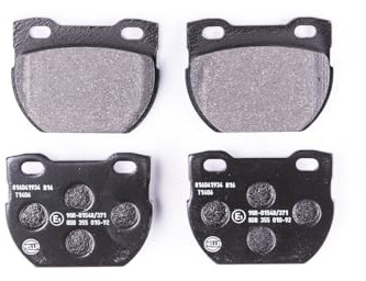 HELLA 8DB 355 010-921 Bremsbeläge | Kompatibel mit: LAND ROVER DEFENDER Cabrio, LAND DEFENDER Pick Up, LAND DEFENDER Pritsche/Fahrgestell