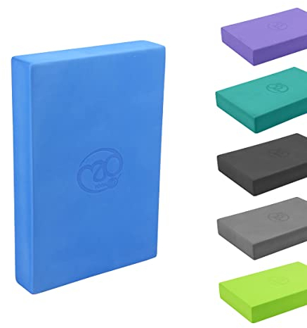 Yoga-Mad Yoga Blöcke aus Eva-Schaum für Yoga oder Pilates, Blau