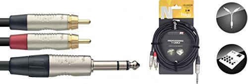 Stagg 19339 3 m 1 x Stereo Jack/2x RCA Male Y Splitter Cable