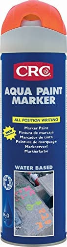 CRC 30011-AA - AQUA PAINT MARKER Pintura de marcaje temporal respetuoso con el medio ambiente. Naranja fluorescente 500 ml