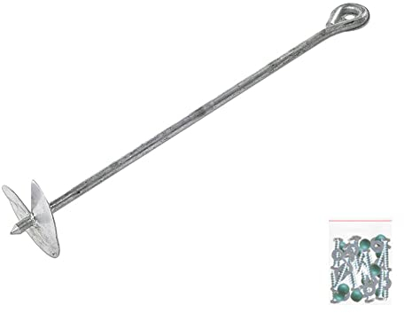 Wickey QuickLock Bodenanker-Set, 6 Stück, Stahlanker für Spielgeräte, Schaukeln & Rutschen, 50 cm Länge, Robust & Wetterfest, Einfache Montage