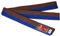 Ju-Sports Budogürtel - blau/braun, Baumwolle I Kampfsport Gürtel Für Budo-Sportarten, Judo, Karate uvm. I Ca. 4 cm breiter Martial Arts Gürtel I 280 cm