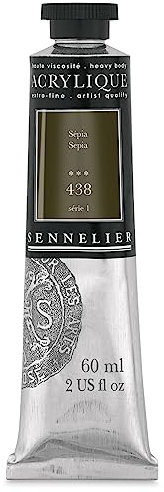 Sennelier Extra-Fine Artist Acryliques sepia 438 60 ml by Sennelier