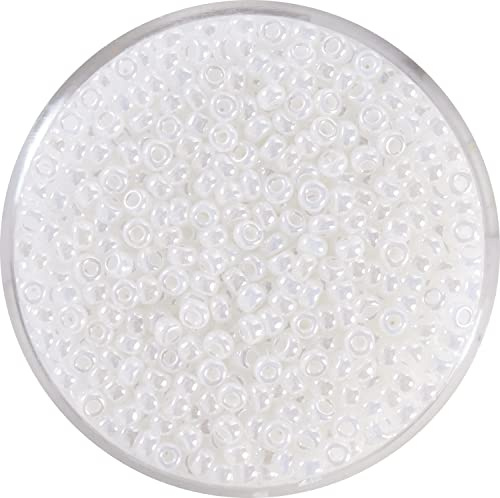PRACHT Miyuki-Rocailles Perlen 2.2mm 12g Pearl-White