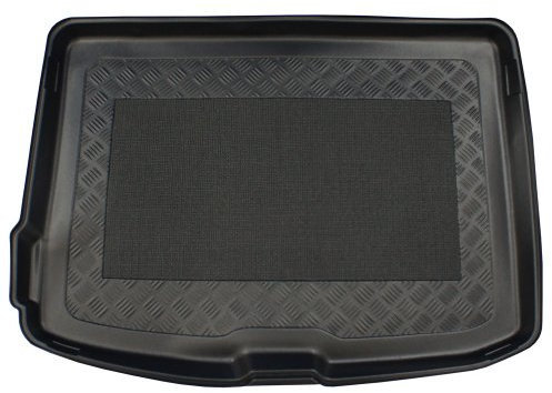 ZentimeX Kofferraumwanne für Audi A3 Sportback 8V (2012-) mit Antirutschmatte, Schwarz, Kunststoff, 380mm x 1120mm x 550mm
