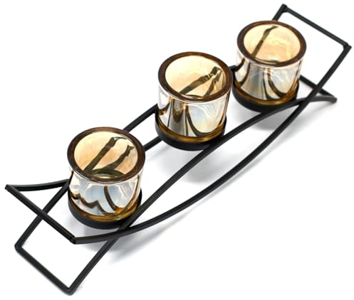 Stein Schwarz Yin & Yang Kerzenteller