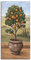 ARTLAND Wanddeko Leinwand Bilder Wandbild 30x60 cm Toskana Orange Baum Italien Landschaft Mediterran Botanik Terracotta T4NI