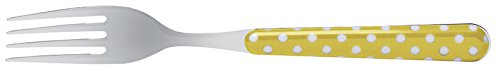 Excelsa Boléro Pois Fourchette de Table Jaune 1,8 Mm.