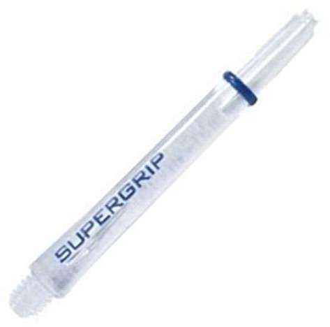 Harrows Supergrip Barrels in 10 Farben und 3 Längen, 5 Packungen, Trasparente - trasparente