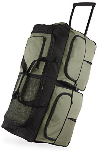 Pacific Coast Signature - Bolsa de Lona Grande con Ruedas de 30 Pulgadas, Olive, Talla única, Bolsa de Lona Grande con Ruedas de 30 Pulgadas