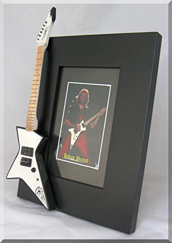 Glenn Tipton Miniatur-Gitarre Bilderrahmen Hamer Judas Priest