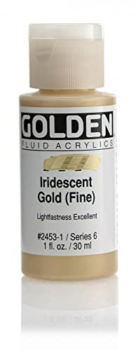 Pro-Art Golden Fluid Peinture acrylique 28,3 g Or irisé fin