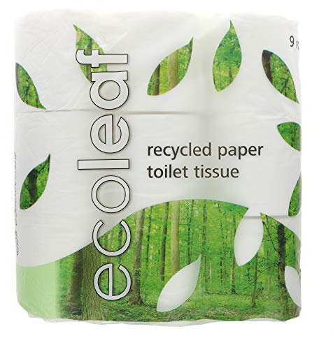 Ecoleaf From Suma Ecoleaf Toilet Tissue 9 Rolls (Pack of 5, Total 45 Rolls)