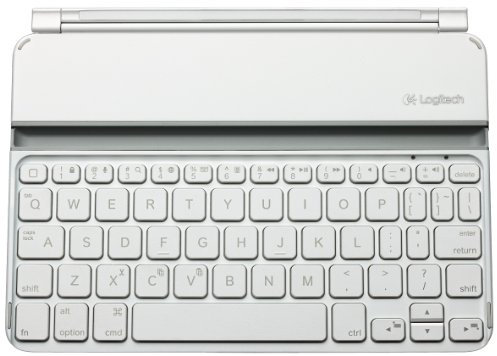 Logitech -Couvercle de clavier Bluetooth à pince magnétique Logitech Ultrathin pour iPad mini 1/2/3 (pas 4), blanc