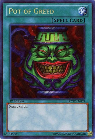 YU-GI-OH! - Pot of Greed (LCYW-EN059) - Legendary Collection 3: Yugi's World - Unlimited Edition - Secret Rare