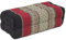 Oriental Galerie Kopfkissen Nackenkissen Thaikissen Block Eckig Kissen Kapokkissen Thai-Motiv ca. 35 x 19 x 13 cm Baumwolle Kapok Schwarz Rot KB5