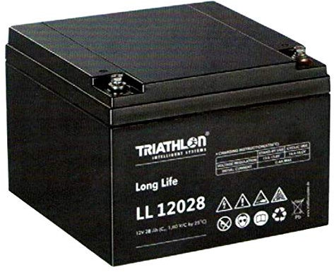 Triathlon Longue Durée de Vie Batterie AGM 12 Volts 28AH sans Entretien Verschlossene Vlra Batterie (Valve Regulated Conduire Acide)