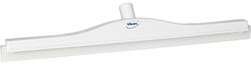 Vikan - Hygiene Vollfarb-Bodenabzieher - Mit festem Hals und Ersatzkassette - 600mm - Weiß
