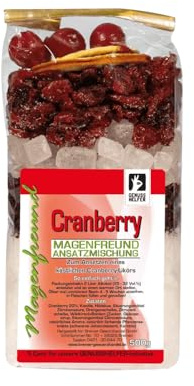 Bremer Gewürzhandel Magenfreund Ansatzmischung Cranberry, ohne künstliche Zutaten, Likör selber machen, Canberry-Likör, 500g