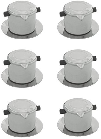 Update International , Vietnamese Coffee Filter Set, Coffee Infuser Set, Slow-Drip, Single-Cup Serving, Stainless Steel Silver