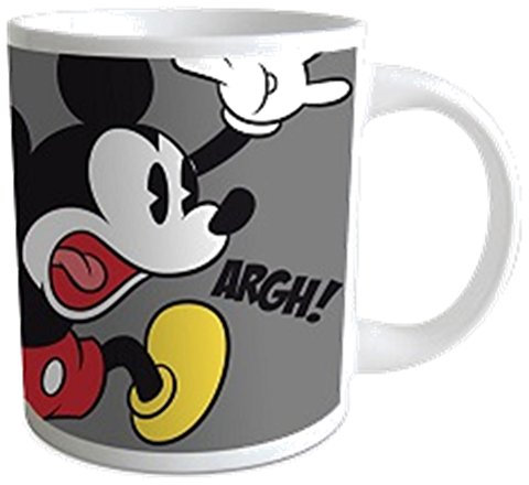 Lot de 2 Mugs Mickey  Arghhh , Pow !  32,5 Cl