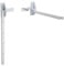 Sauvic 89420 - Tendedero De Pared Abatible Blanco, Hierro Galvanizado con Pintura Cerámica Blanca,Color Blanco, 54 x 14,5 x 14 cm