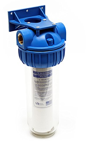 Naturewater Filtro dell'acqua NW-BR10B-S con cartuccia filtrante per sedimenti 254 mm, attacco tubo 32,89 mm