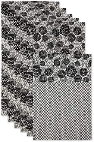 DII Nicht klebend, maschinenwaschbar, für Schubladen, Mülleimer, Tablett, schützendes Produkt, 6 Stück, 30,5 x 61 cm, Schwarz