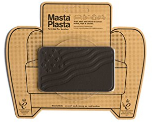 MastaPlasta Selbstklebende Premium Leder Reparatur Rund Patch - Dunkelbraun Flagge 10cm x 6cm. Sofortige Polsterung Qualität Patch für Sofas, Autositze, Jacken, DIY