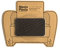 MastaPlasta Selbstklebende Premium Leder Reparatur Rund Patch - Dunkelbraun Flagge 10cm x 6cm. Sofortige Polsterung Qualität Patch für Sofas, Autositze, Jacken, DIY