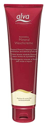 alva Naturkosmetik® Rhassoul Mineralische Waschcreme 150ml - Rhassoul Tonerde - Tensidfrei - Spendet der Haut Mineralstoffe und Spurenelemente