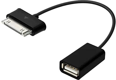 Techly 302914 Cavo Adattatore OTG USB per Samsung Galaxy Tab 30 Pin Nero