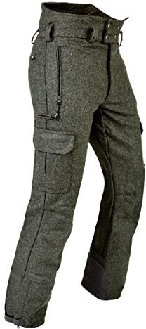 Pfanner Wasserabweisende Lodenhose mit Aramid-Faser Verstärkungen, Farbe:Oliv, Größe:S (kurzgr.)