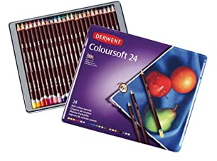Derwent Coloursoft Buntstifte, 24 Stück