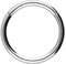 PIERCINGLINE Segmentring Clicker Titan Piercing Nase Septum Ohr Helix Lobe Tragus Silberfarben 1,2 x 9 mm