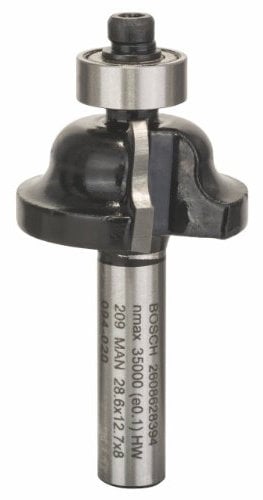Bosch Professional Zubehör 2 608 628 394 Profilfräser B 8 mm, R1 4 mm, B 8 mm, L 12,7 mm, G 54 mm