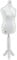 LUCCESI | Schneiderpuppe | zum Probierpreis! | Größen S - XL (Female ♀) | Torso Size: XL (44-46) | Wechselbezug Creme-Weiss | Standfuss Weiss | Damen - Schaufensterpuppe