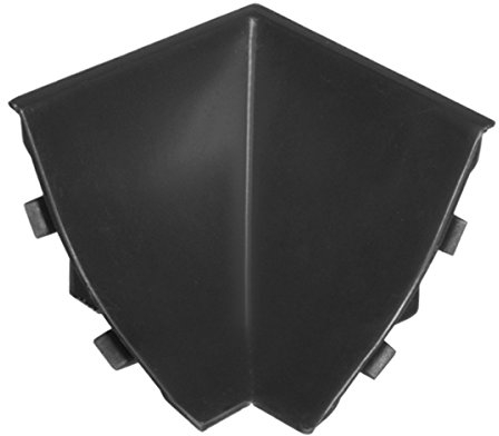HOLZBRINK Innenecke passend zum Dekor Ihrer Abschlussleisten Schwarz Innenkante PVC Küchenabschlussleiste 23x23 mm