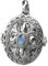 Medaillon zum Öffnen 925 Sterling Silber mit Mondstein