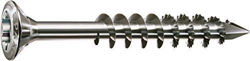 Spax 25170004503521 1.4567 T-Star Plus Cut Vis de façade en acier inoxydable A2, 25170005006021