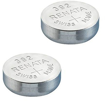 Renata Batteria per orologio da polso, realizzata in Svizzera, batteria all'ossido di argento, priva di mercurio, 1,55 V, lunga durata, 2 pezzi