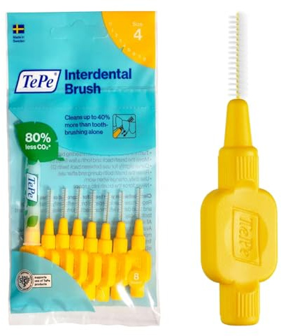 TePe 0.7 mm Size 4 Original Interdental Brush - Pack of 8