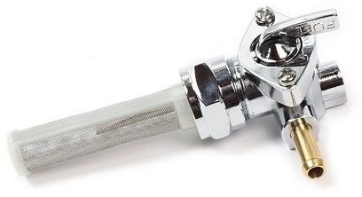 Robinet d'essence chromé gauche - Harley à partir de 1975
