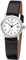 Regent Damen-Armbanduhr Elegant Analog Leder-Armband schwarz Quarz-Uhr Ziffernblatt weiß URF827