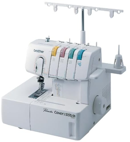 Brother Coverstitch Serger, 2340CV, Sturdy Metal Frame, 1,100 Stitches Per Minute, Trim Trap, Included Snap-on Presser Feet
