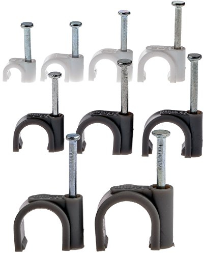 Profi Kabelschellen/Nagelschellen - Ø 5mm- mit Nagel [ DUR-lineDNS-05W-POL ]